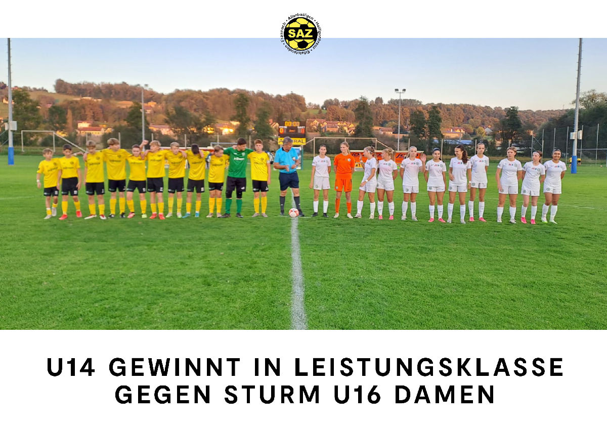 4:0-Sieg für U14 in Leistungsklasse