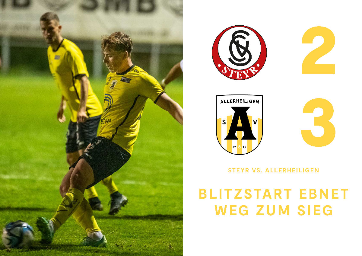 3:2-Sieg gegen Steyr durch Blitzstart