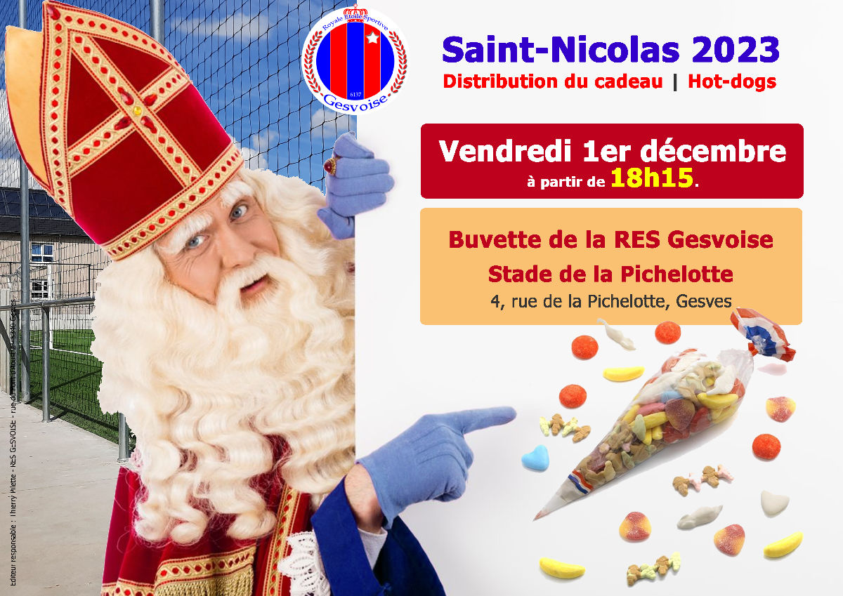 Saint Nicolas des jeunes - Ven. 1/12 dès 18h15