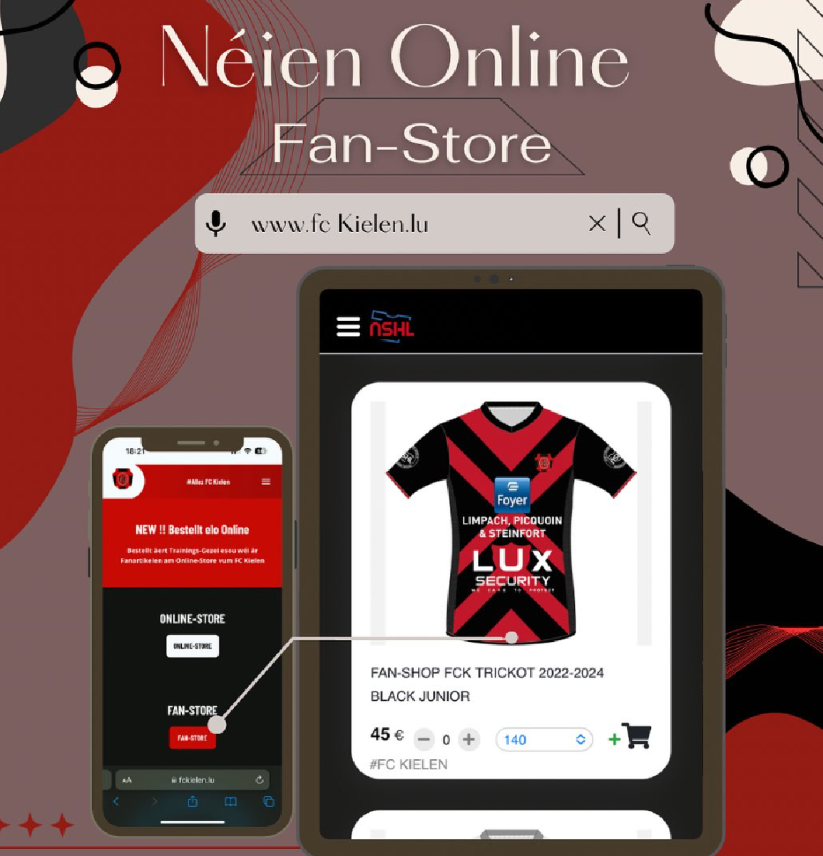 Eisen néien ONLINE-STORE ass do ! 