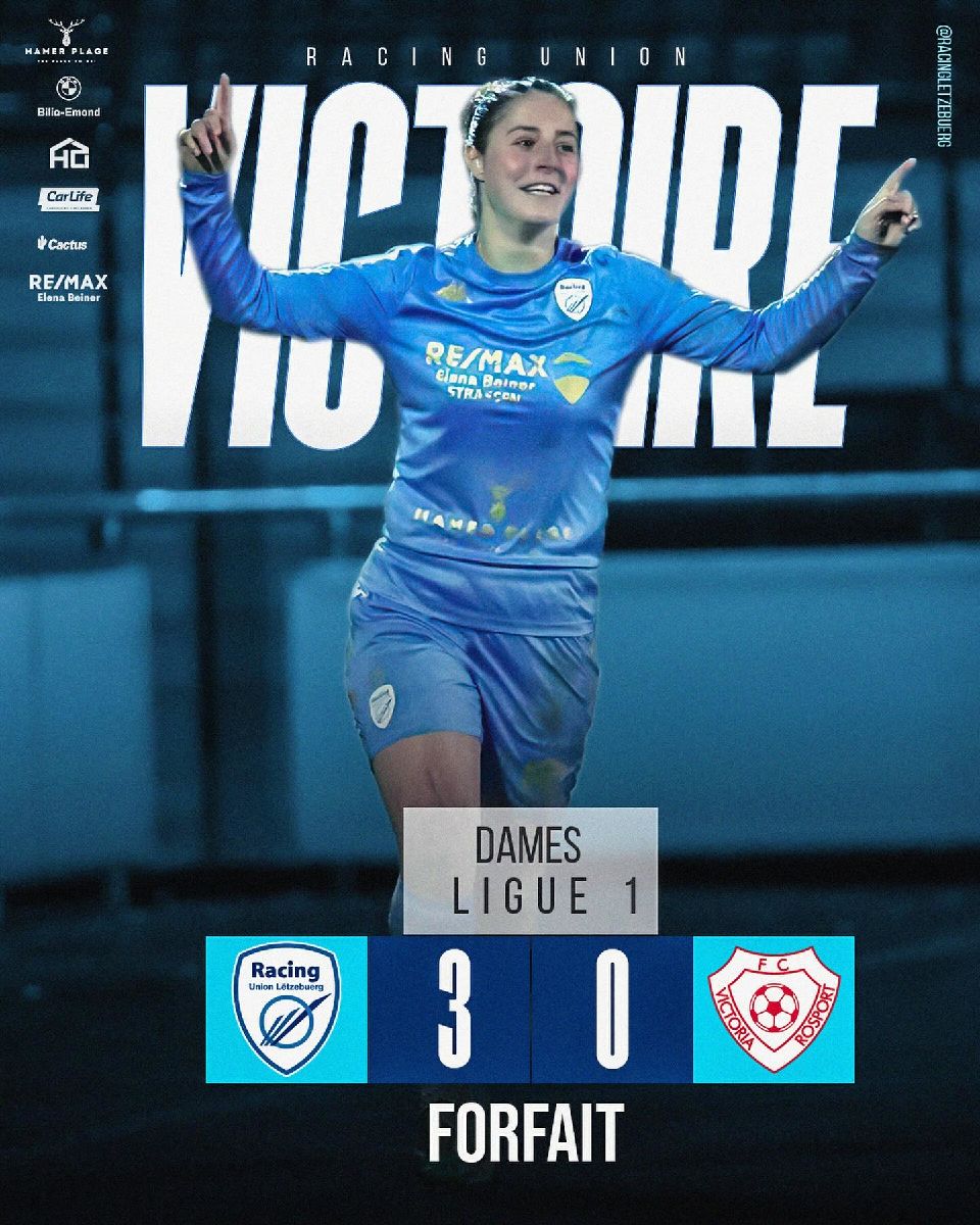 Racing 3x0 Victoria Rosport (Dames 1)