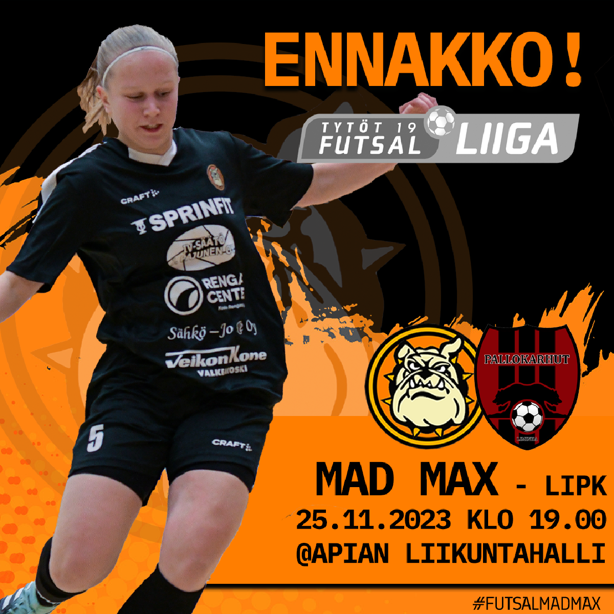 T19 Futsal-Liigaa lauantaina Apialla 