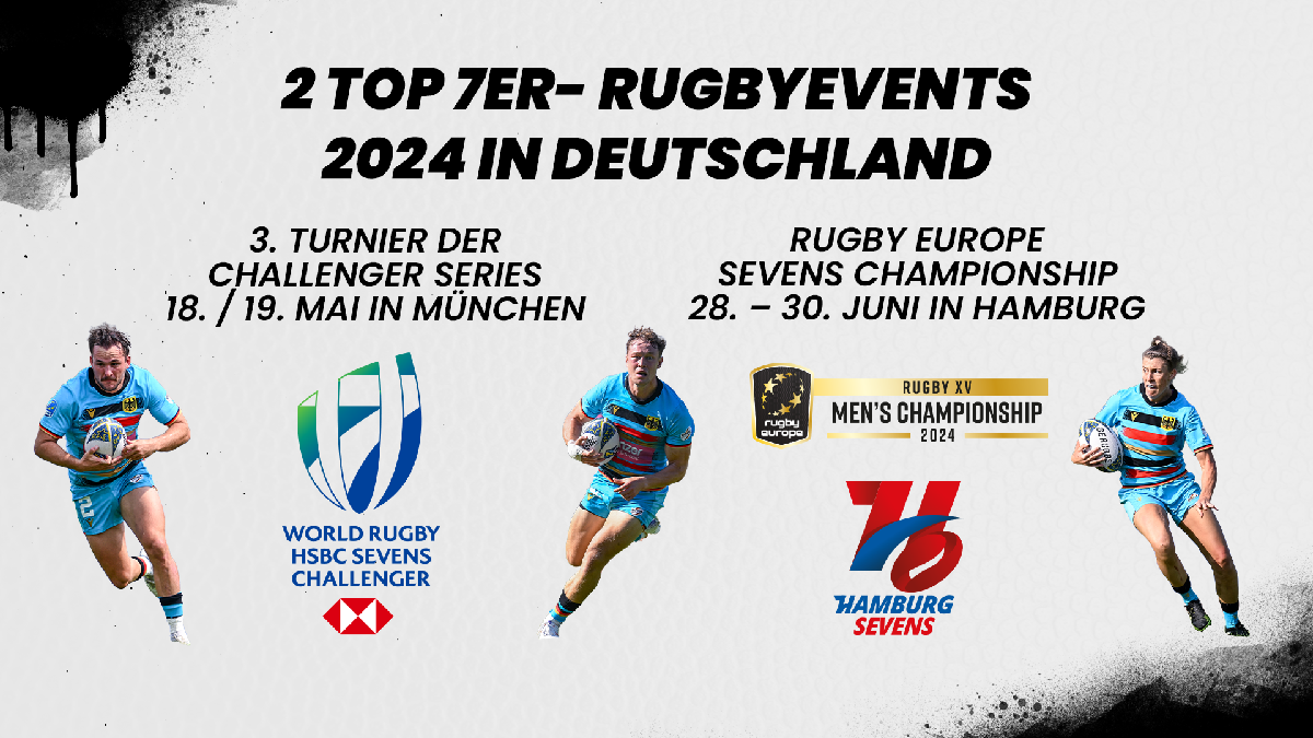Zwei internationale Top-7er-Rugbyevents 2024 in Deutschland