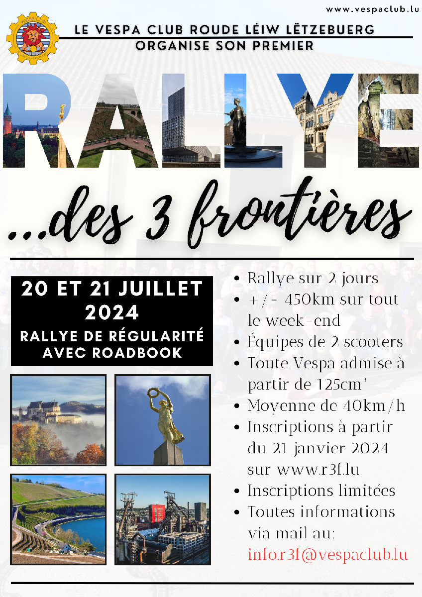 Début des inscriptions du '' Rallye des 3 Frontières''