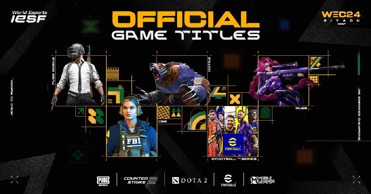 The OFFICIAL Game Titles for the 16th World Esports Championship are Locked-In! 