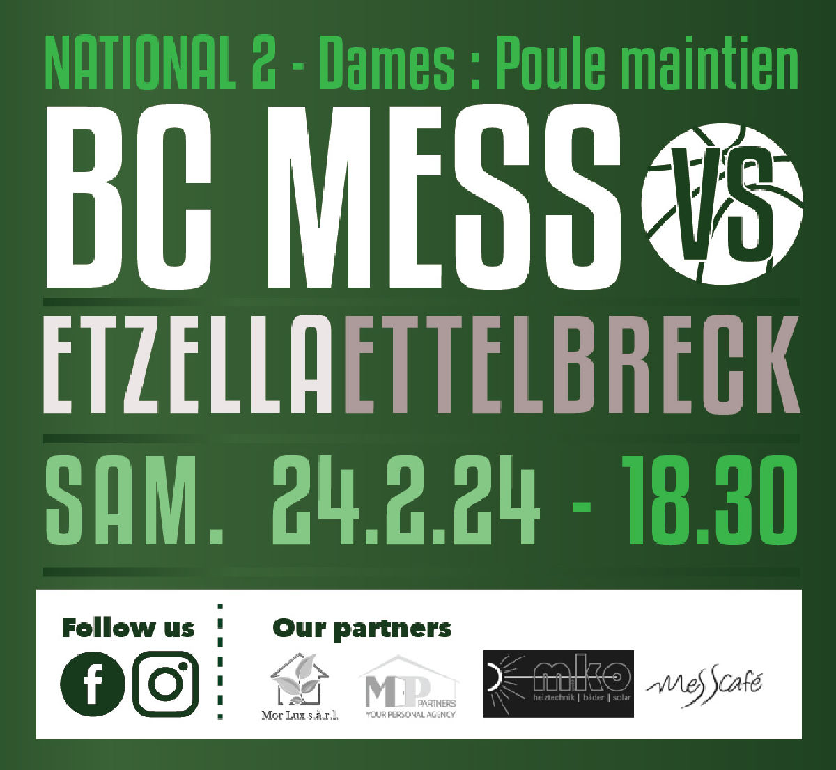 Dammen : BC Mess - Etzella (24.2.2024)