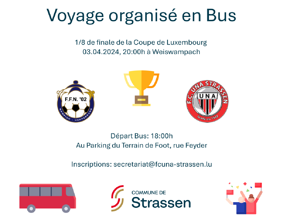 Coupe de Luxembourg: Voyage organisé en bus