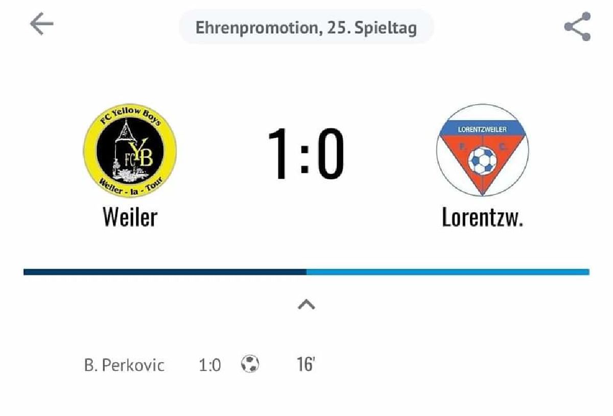 Weiler - FC Lorentzweiler 1-0