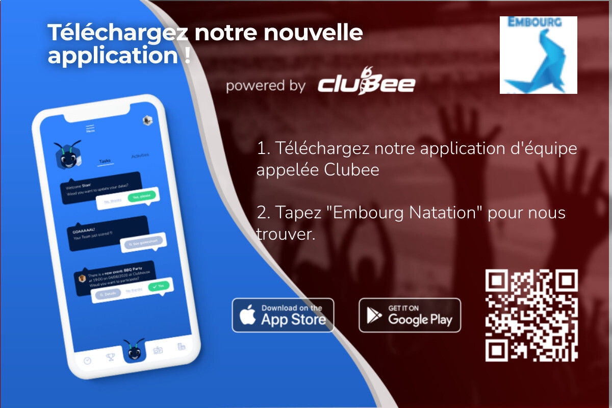 Application Clubee - Embourg Natation