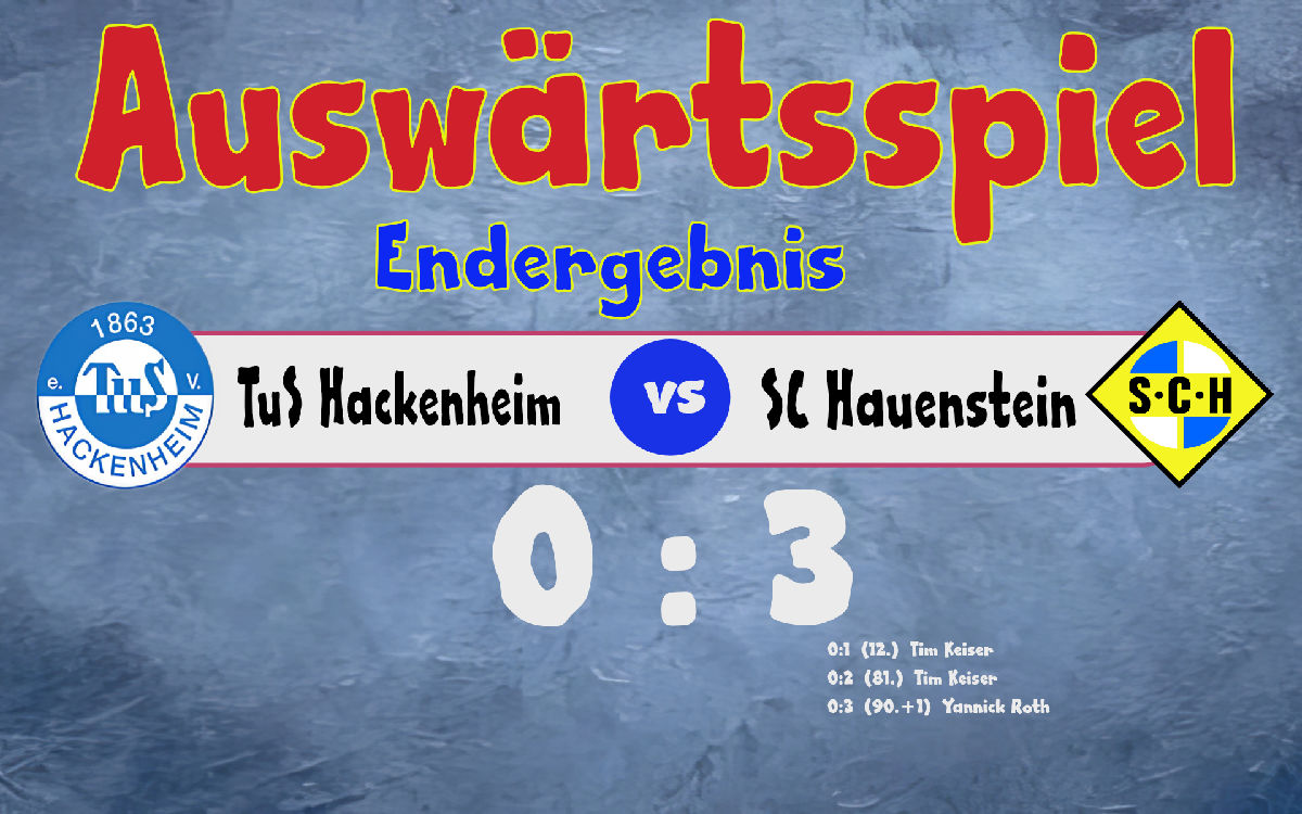 Sieg in Hackenheim sichert bereits jetzt den Relegationsplatz