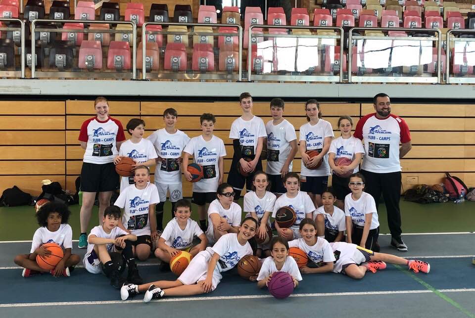 FLBB Camp with Pikes kids and coaches