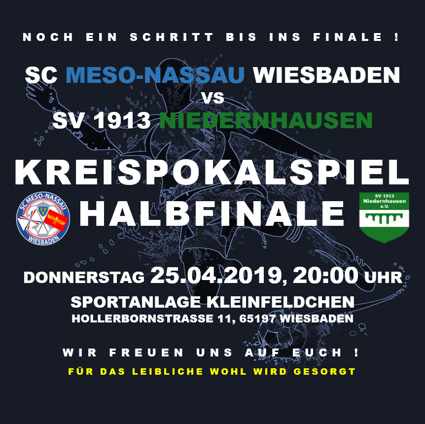 KREISPOKAL HALBFINALE - 25.04.2019 / 20:00 UHR