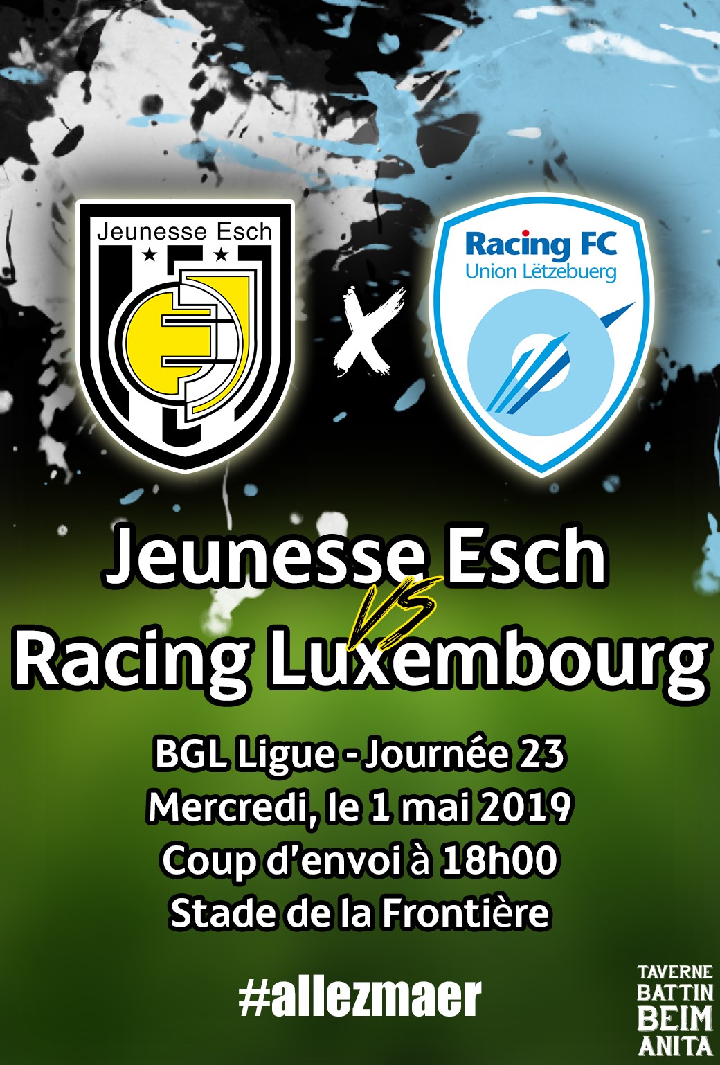 Den 1. Mée géint de Racing