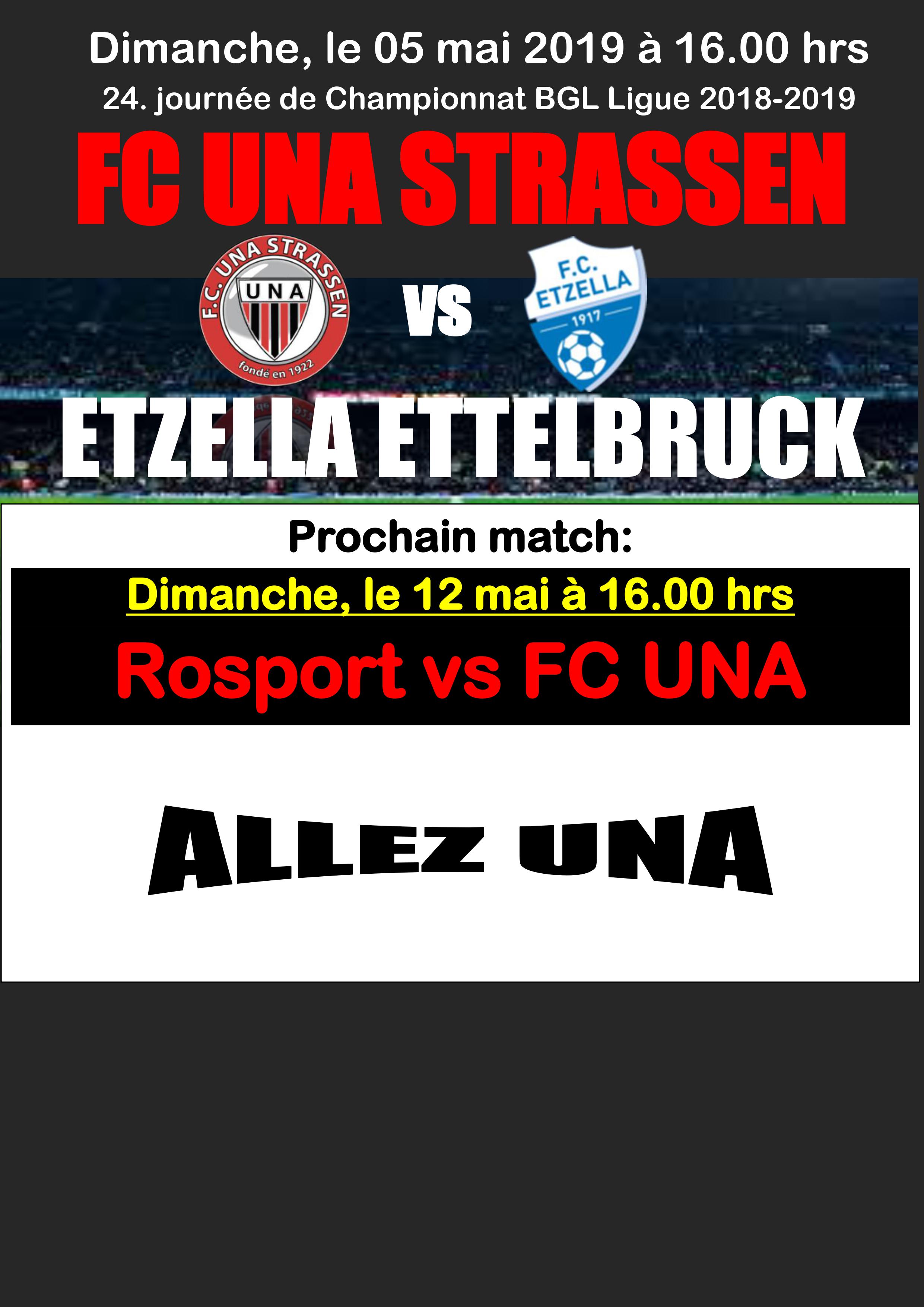 24. Spilldag steet un ! ALLEZ UNA