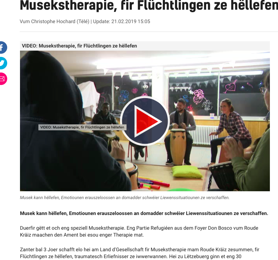 GML & Projet Mateneen @ RTL Telé Lëtzebuerg GML & Projet Mateneen @ RTL Telé Lëtzebuerg