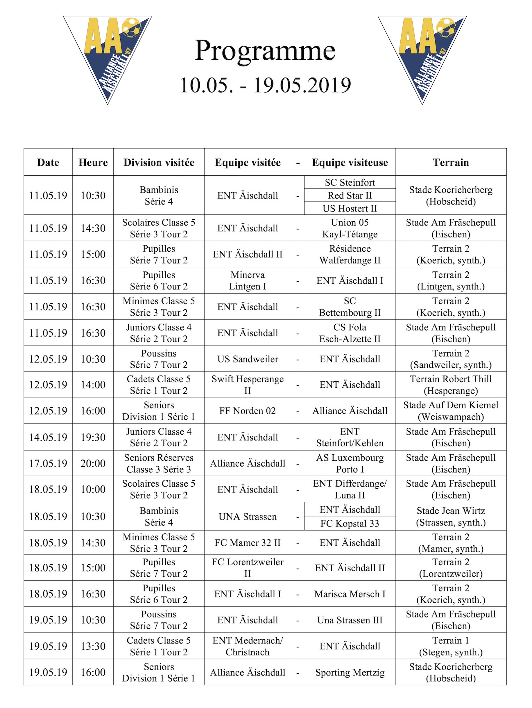 Programm 10.05.-19.05.2019
