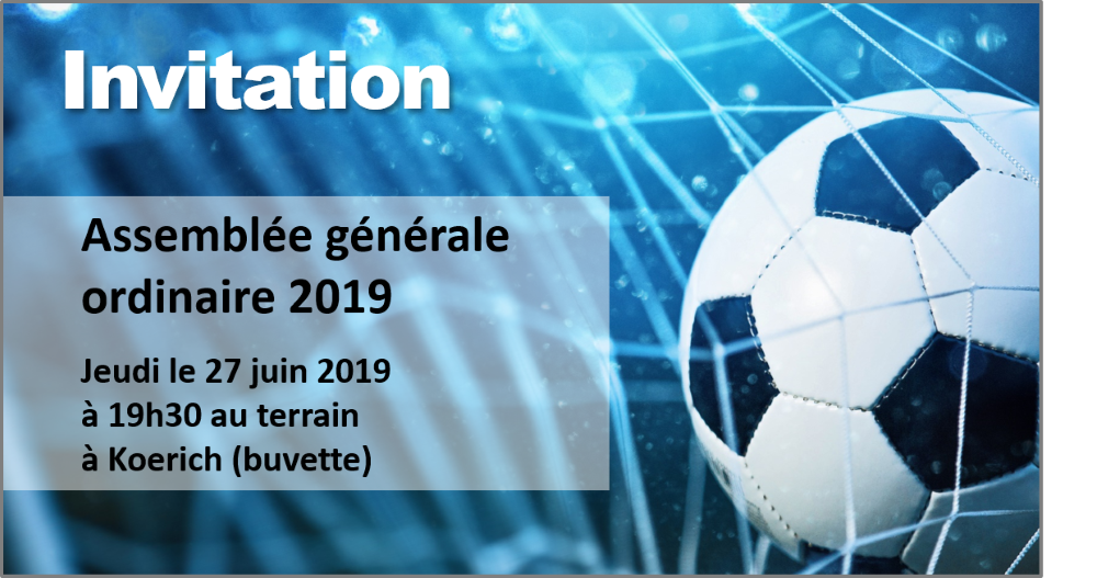 Assemblée générale ordinaire 2019