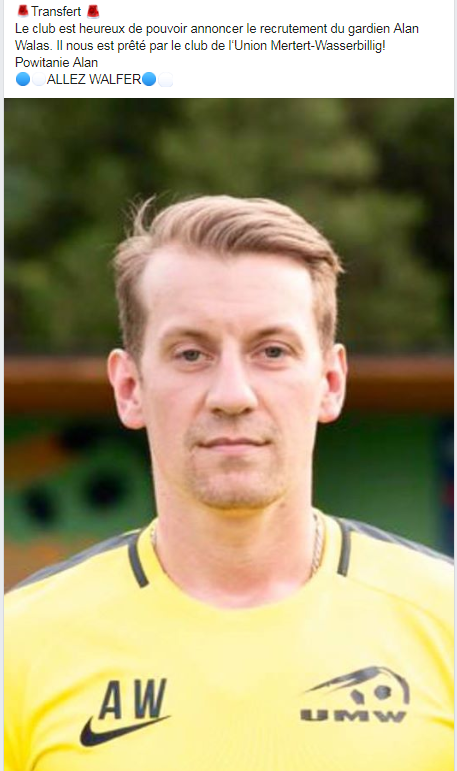 14/06/2019 Nouveau transfert 2019/2020 Alan Walas