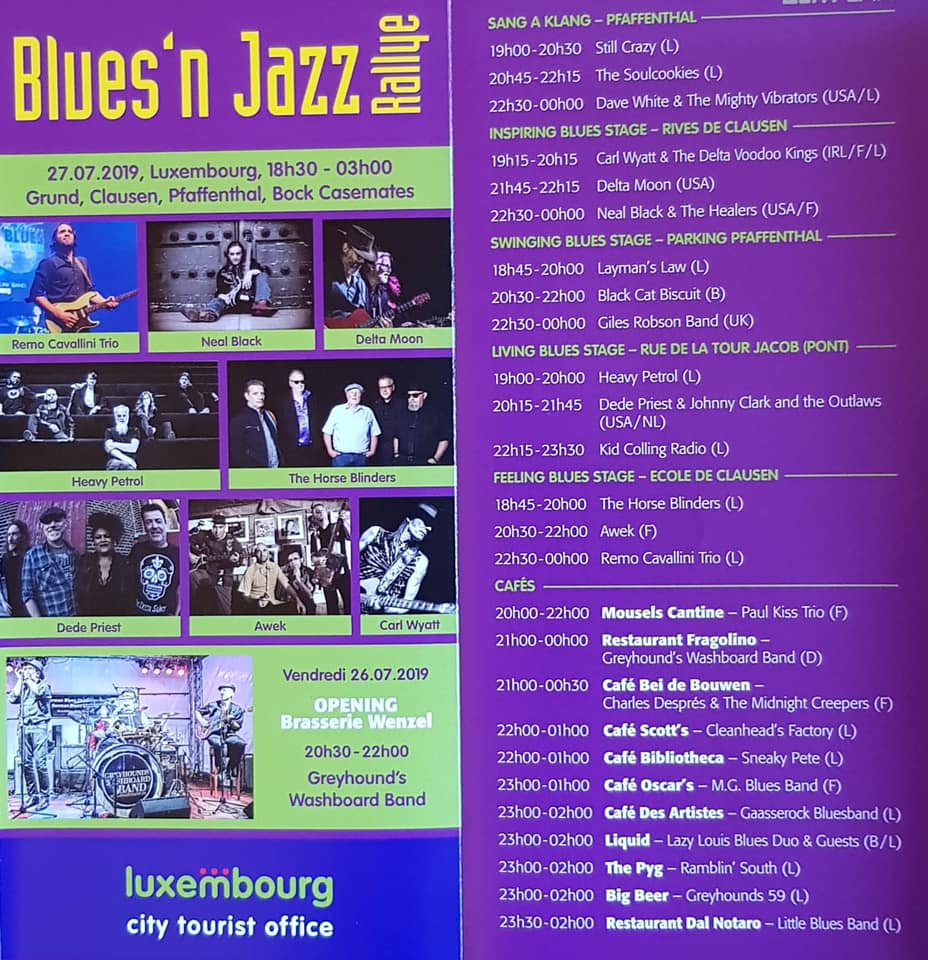 AB Contern goes Blues'n Jazz Rallye 27 . 07. 19 @ Rives de Clausen