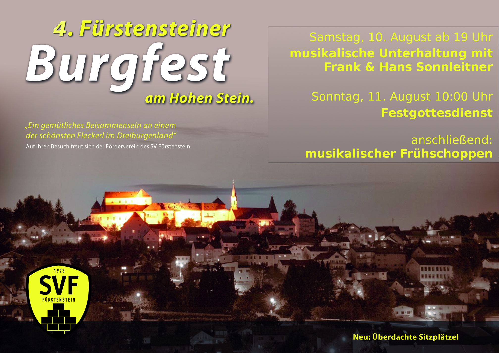 Burgfest am 10. und 11. August!