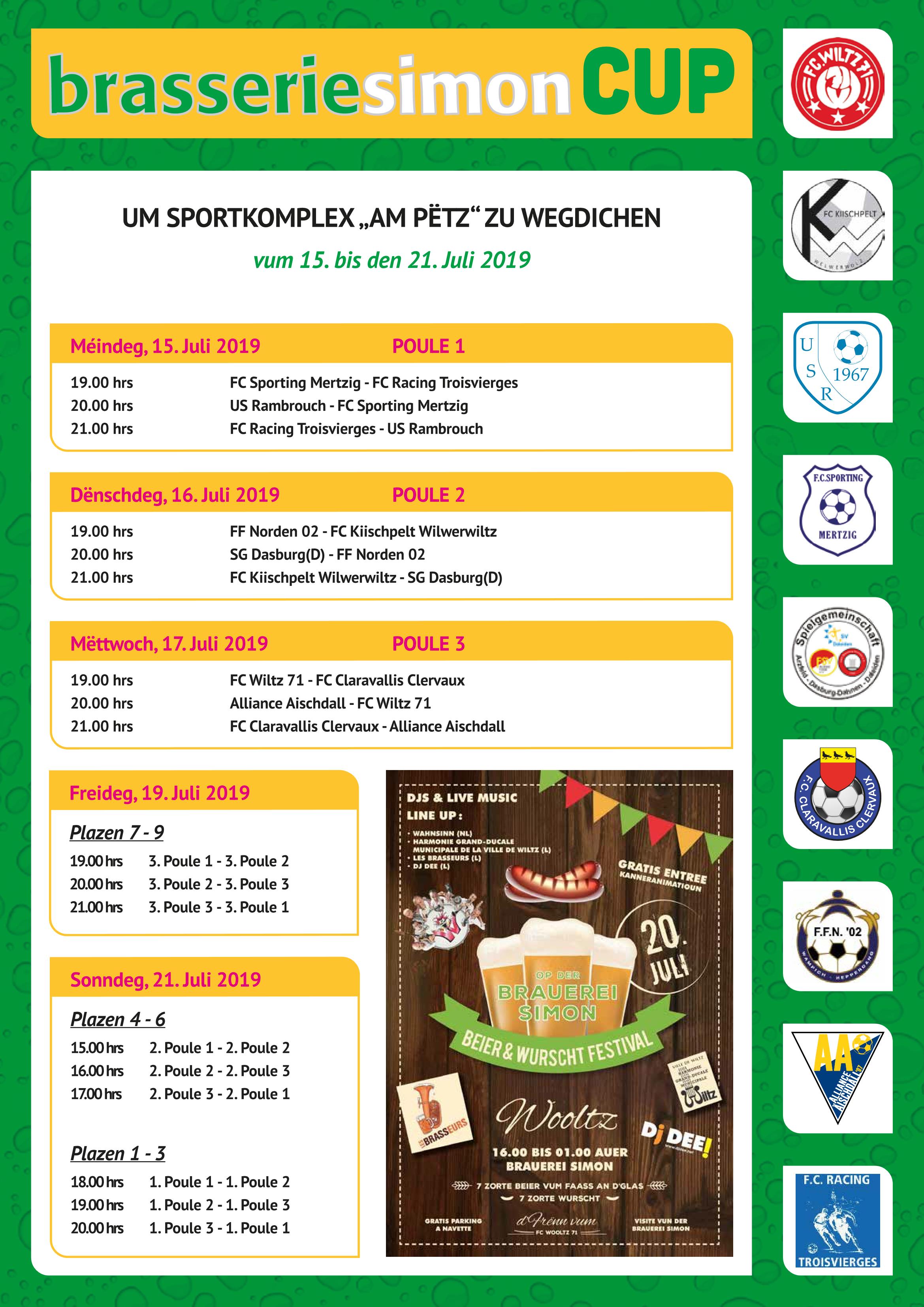 Brasserie Simon Cup 2019
