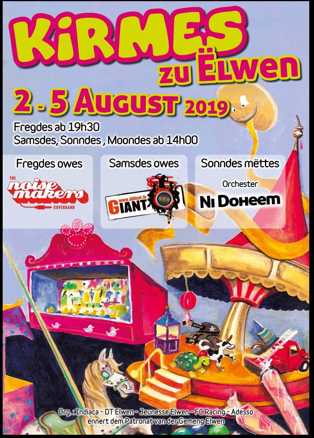 Kirmes zu Ëlwen 2.-5.August 2019