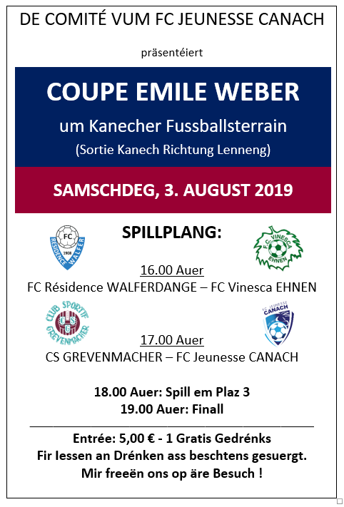 03/08/2019 Coupe Emile Weber
