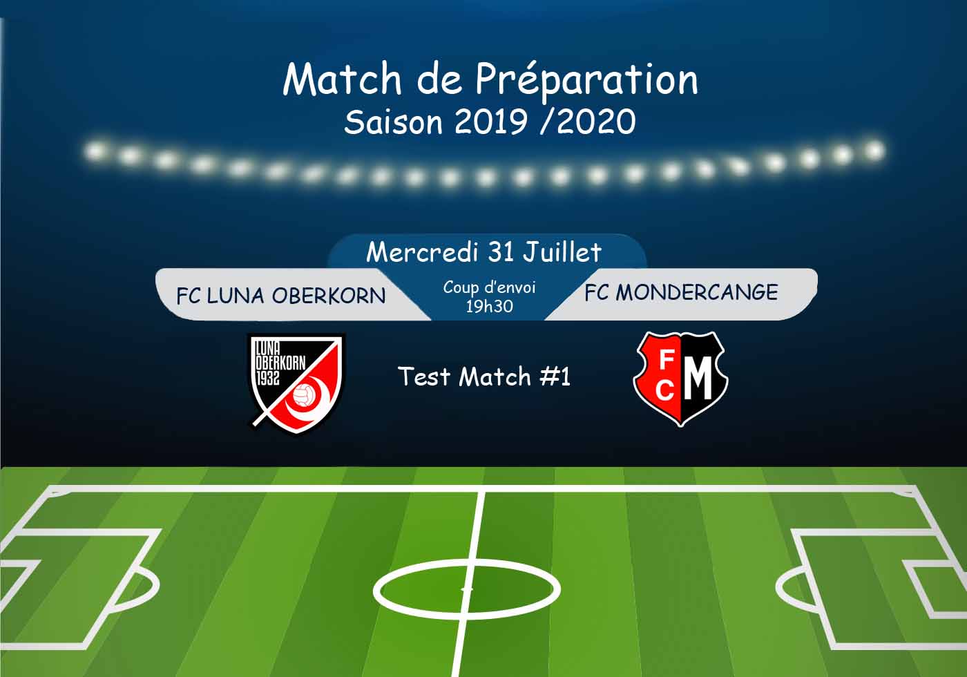 Match de Préparation - Saison 2019 / 2020