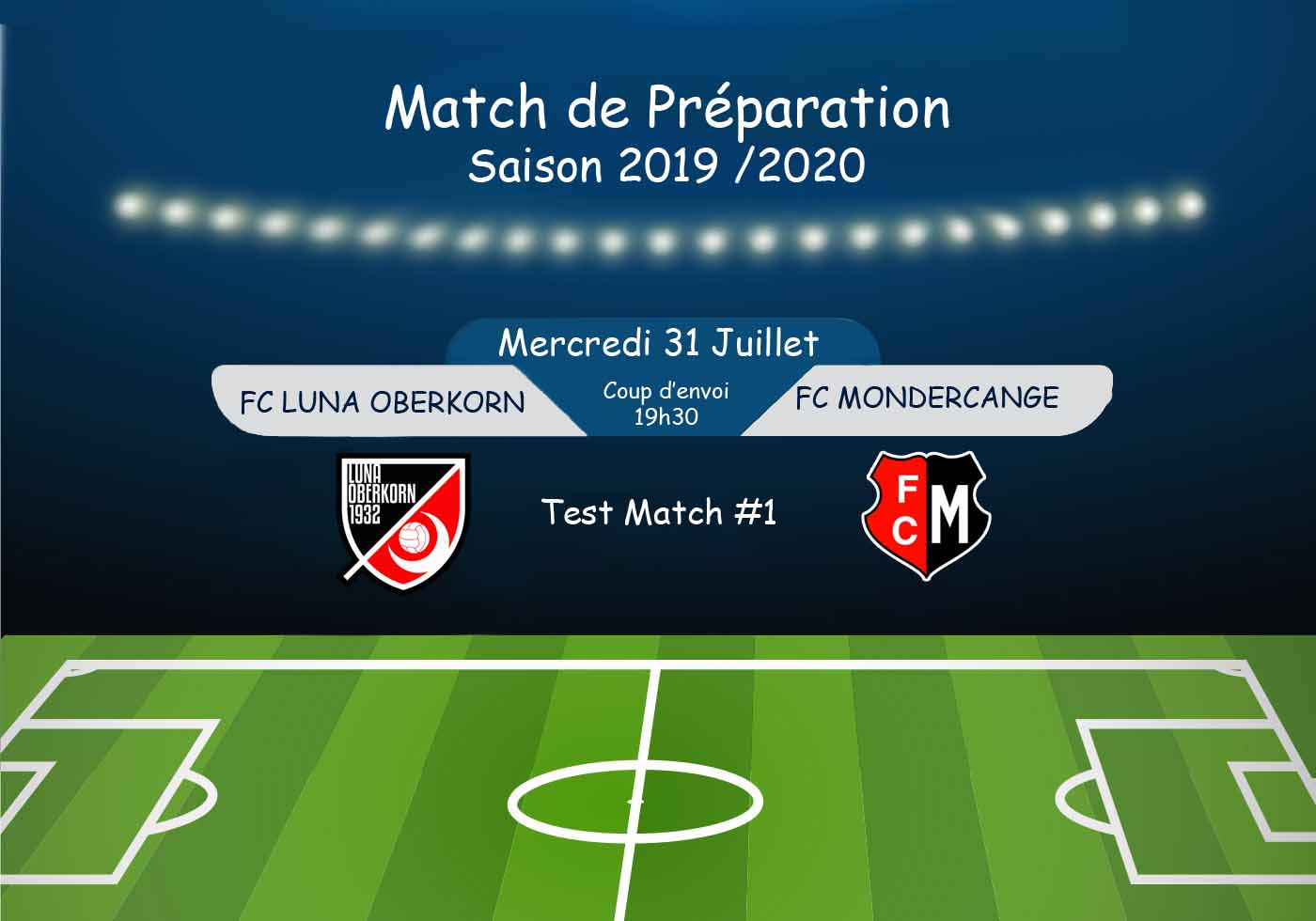 Match de Préparation - Saison 2019 / 2020 Match de Préparation - Saison 2019 / 2020