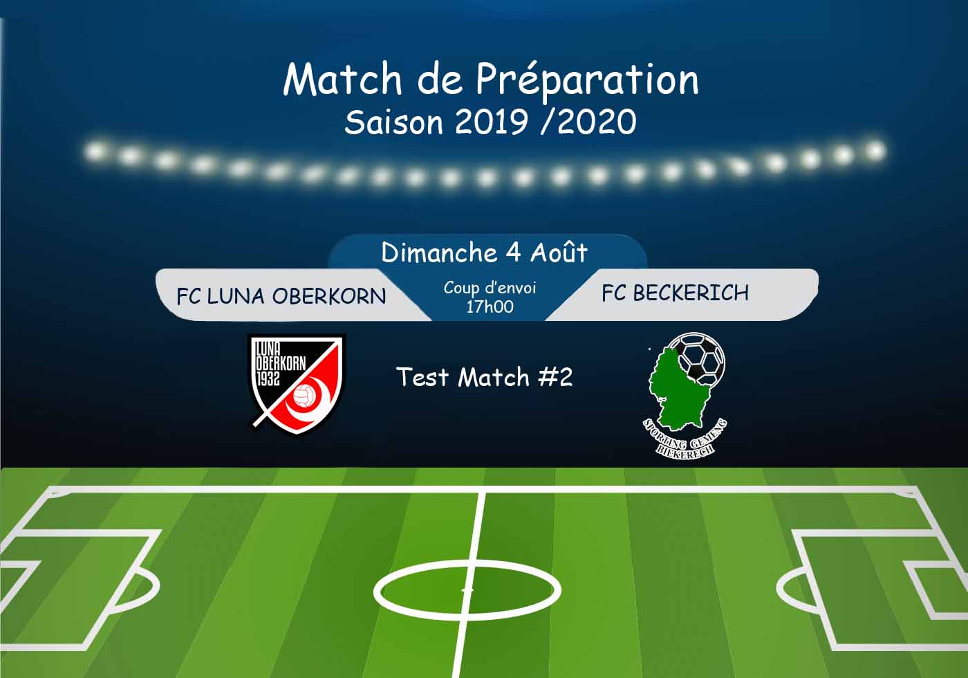 Match de Préparation - Saison 2019 / 2020 Match de Préparation - Saison 2019 / 2020