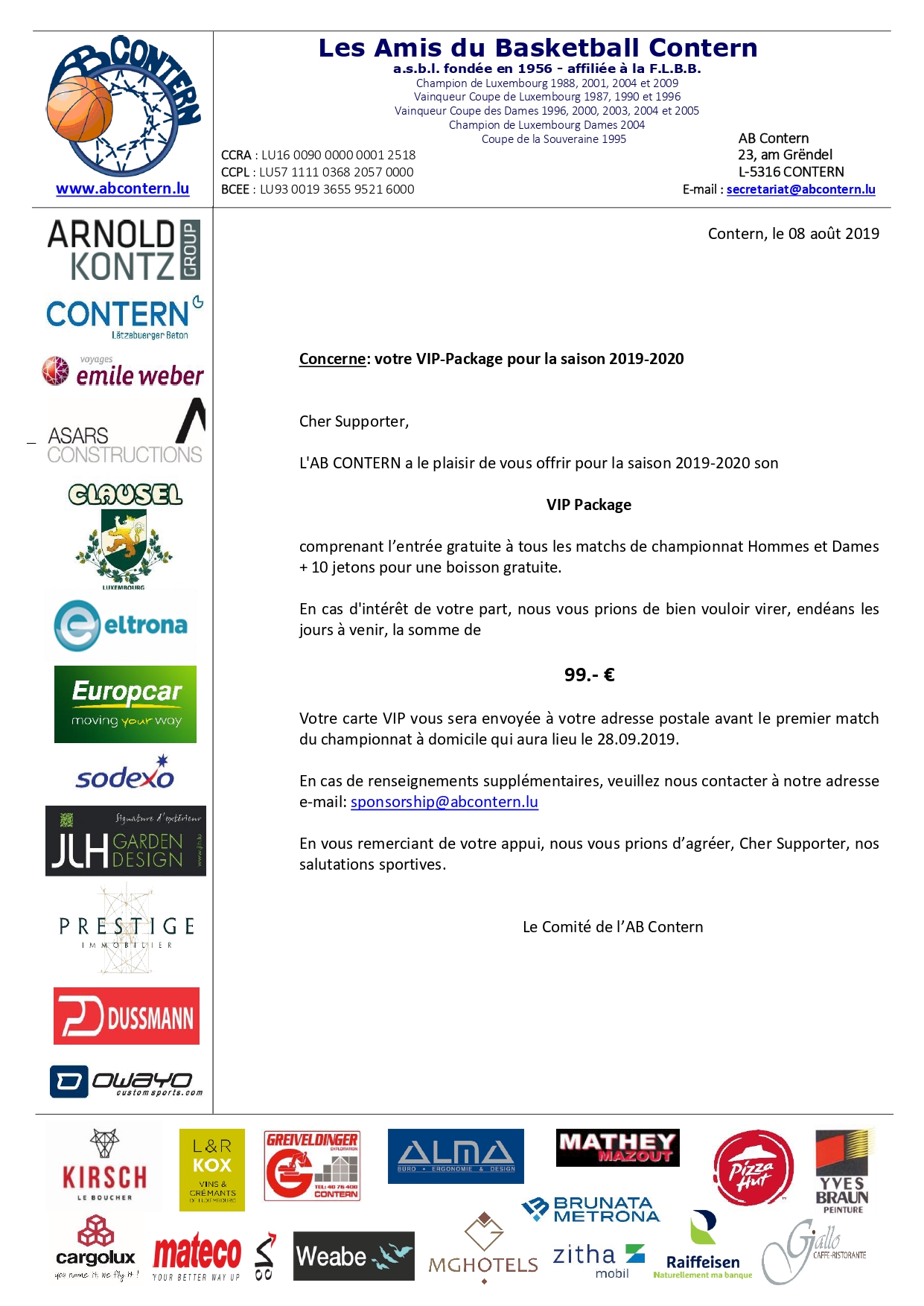 ABO Saison 2019/2020 