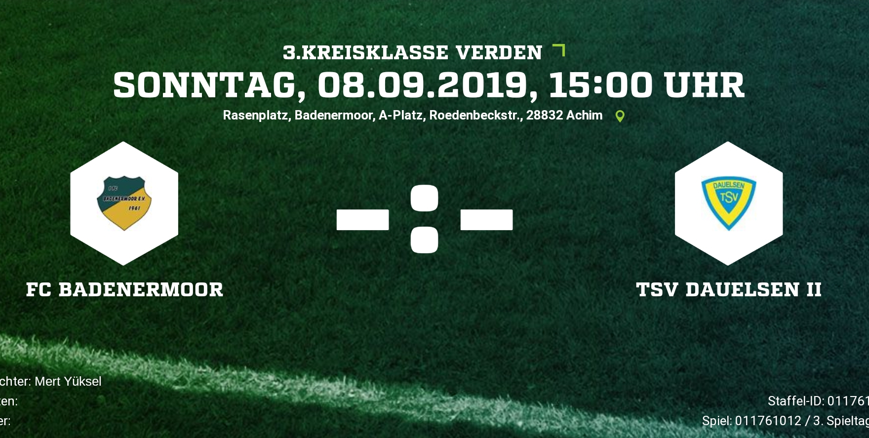 Heimspiel gegen Daulsen Heimspiel gegen Daulsen