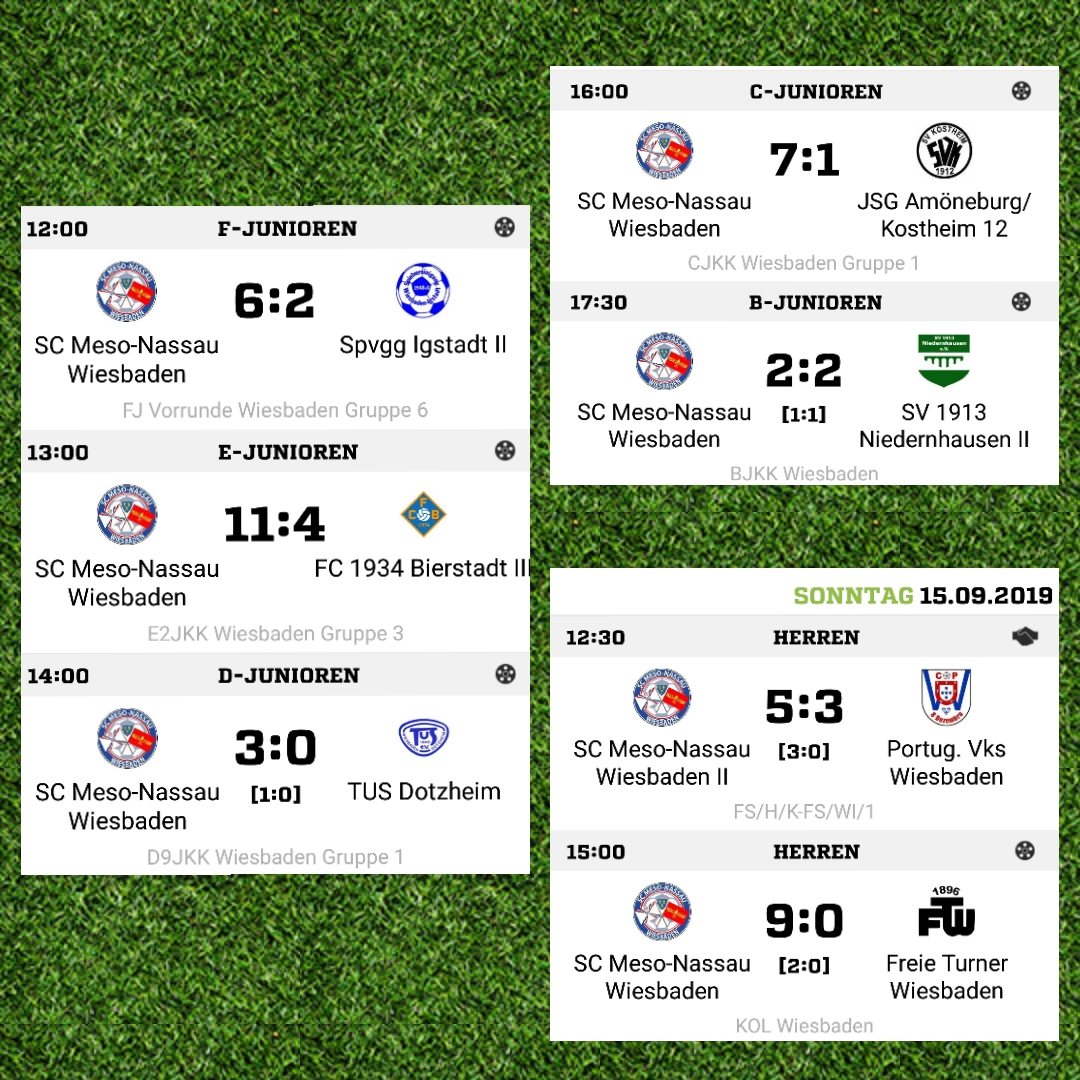 Großer Heimspieltag Sa./So. 14./15.09.19 Großer Heimspieltag Sa./So. 14./15.09.19