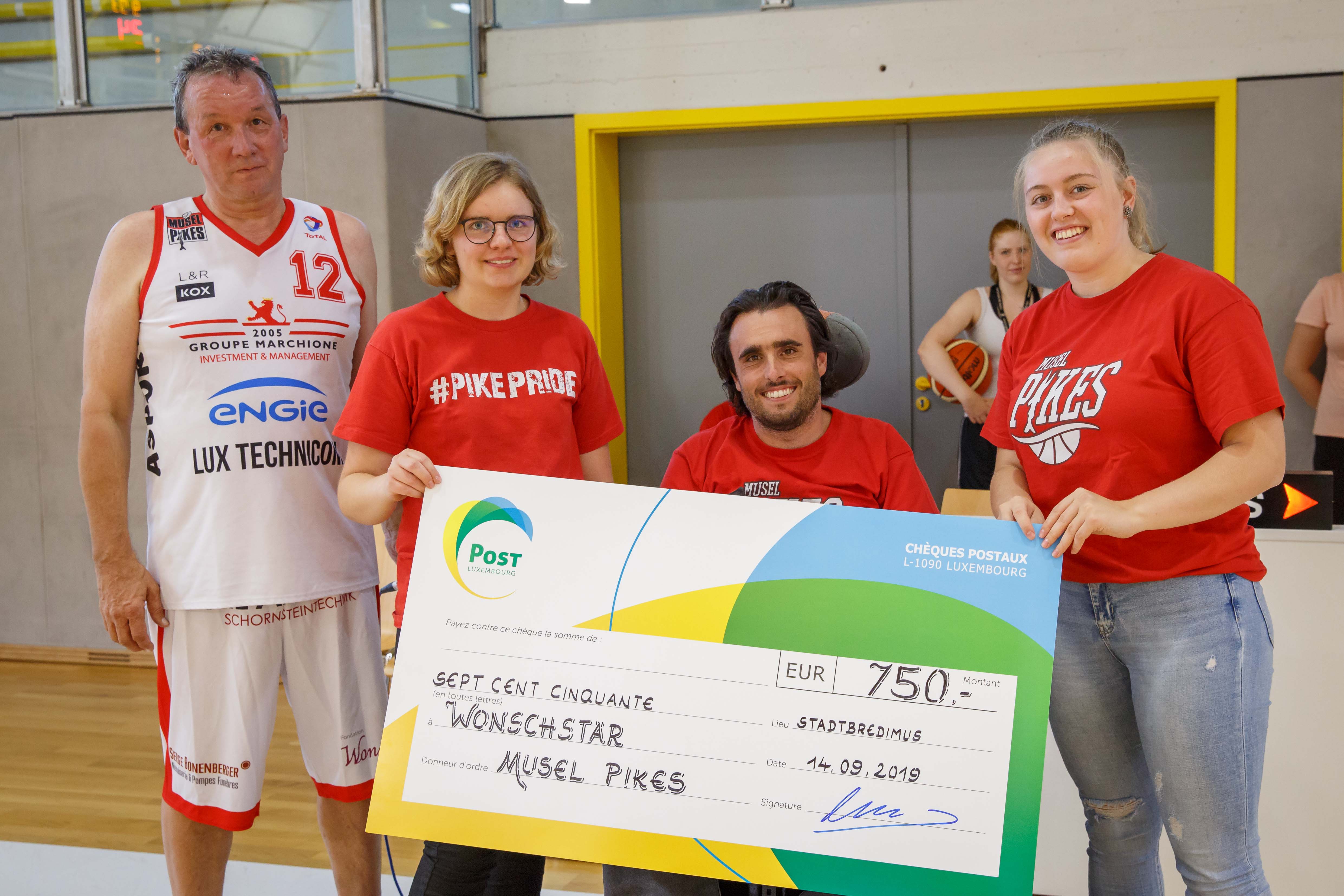 750 EURO fir d'Fondation Wonschstär