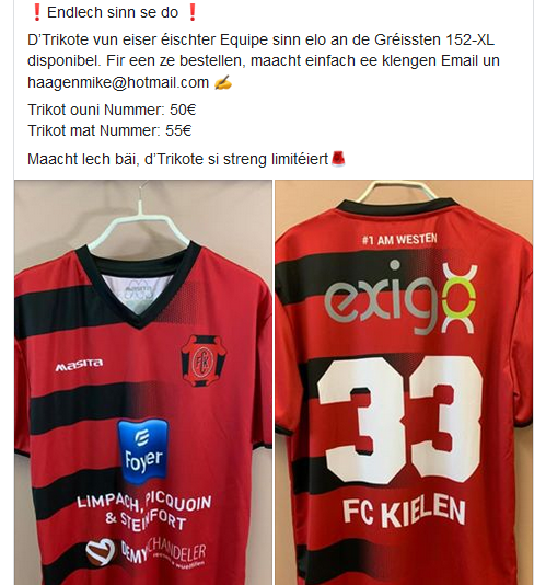 Nei Trikoten ze verkaafen