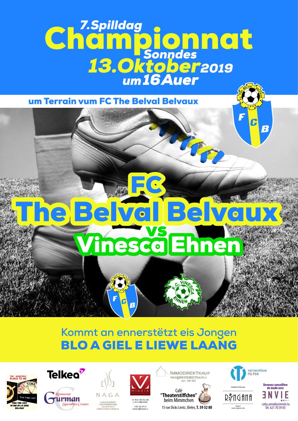 FC The Belval - Vinesca Ehnen 13/10 16h00