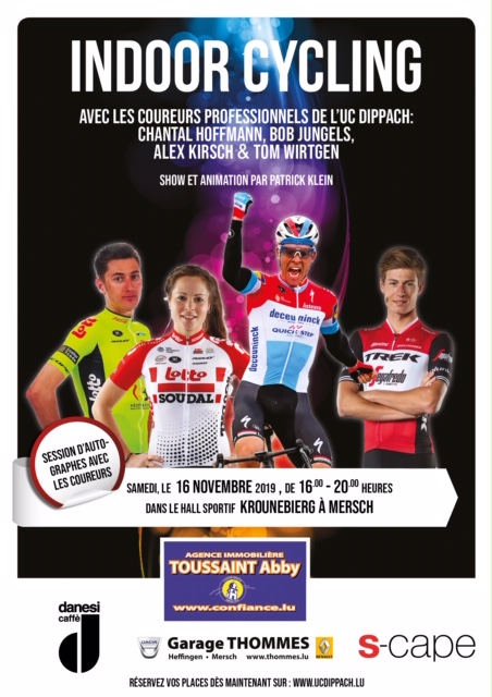 Indoor Cycling 2019 zu Miersch den 16/11/2019 - net vergiessen Iech unzemellen !