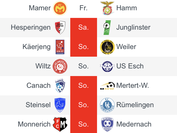 Nächste Match géint UMW