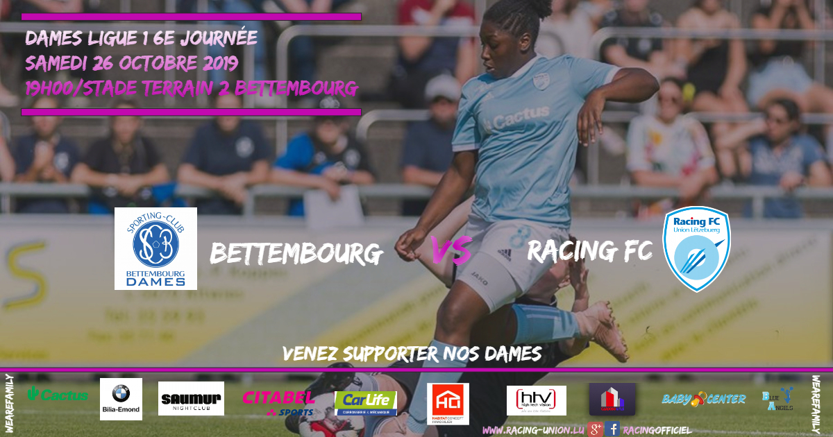 DAMES LIGUE 1 - BETTEMBOURG VS RACING FC