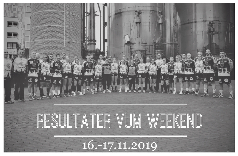 Resultater vum Weekend (16.-17.11.2019) Resultater vum Weekend (16.-17.11.2019)