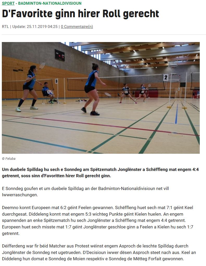 Erklärung zu eisem Protest beim Match Jonglënster-Déifferdeng Erklärung zu eisem Protest beim Match Jonglënster-Déifferdeng