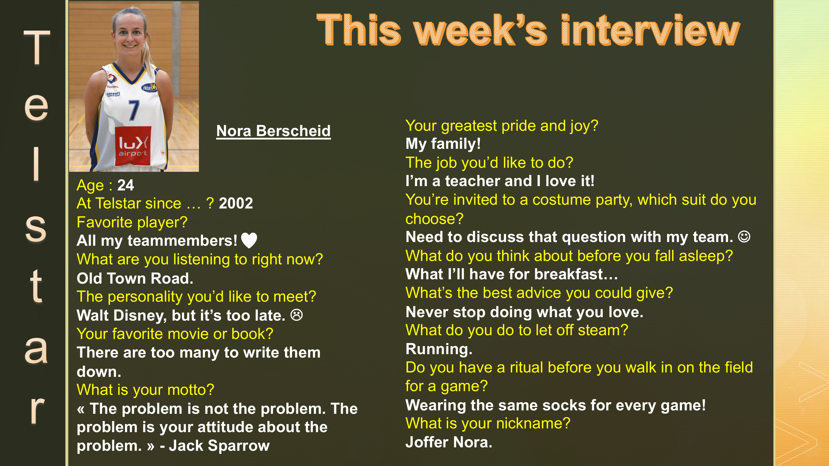 Interview of the Week #11