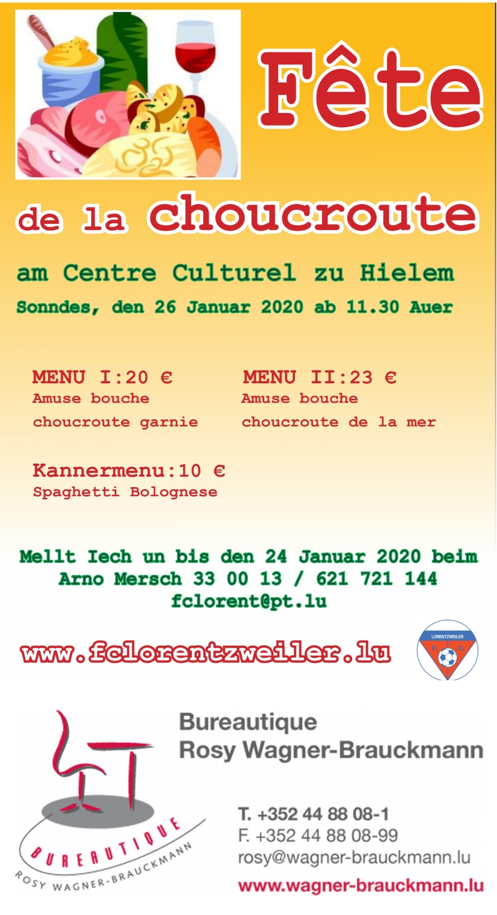 FCL Fête de la Choucroute - 26.01.2020 FCL Fête de la Choucroute - 26.01.2020