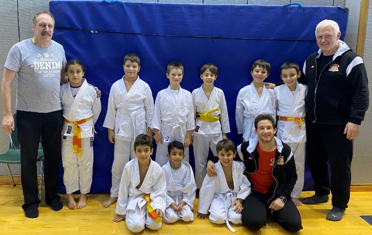 Judo Club Stroossen beim Mini Judo in Dudelange