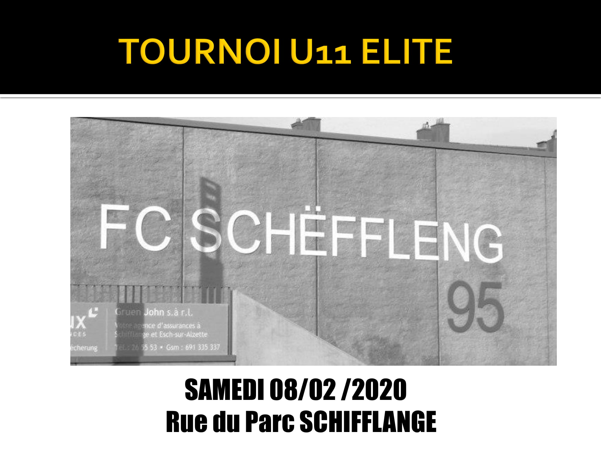 Tournoi U11 Elite  samedi 08.02.20