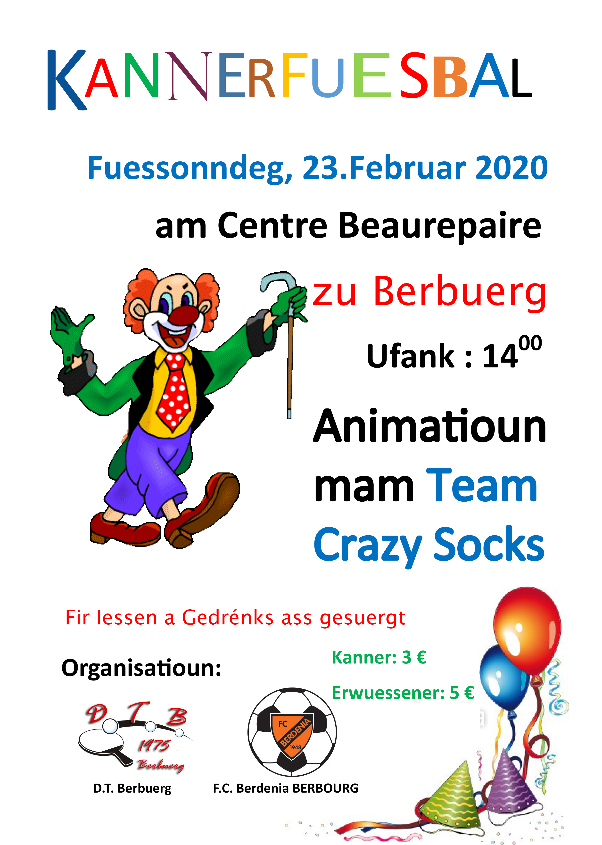 Kannerfuesbal op Fuessonndeg zu Berbuerg Kannerfuesbal op Fuessonndeg zu Berbuerg