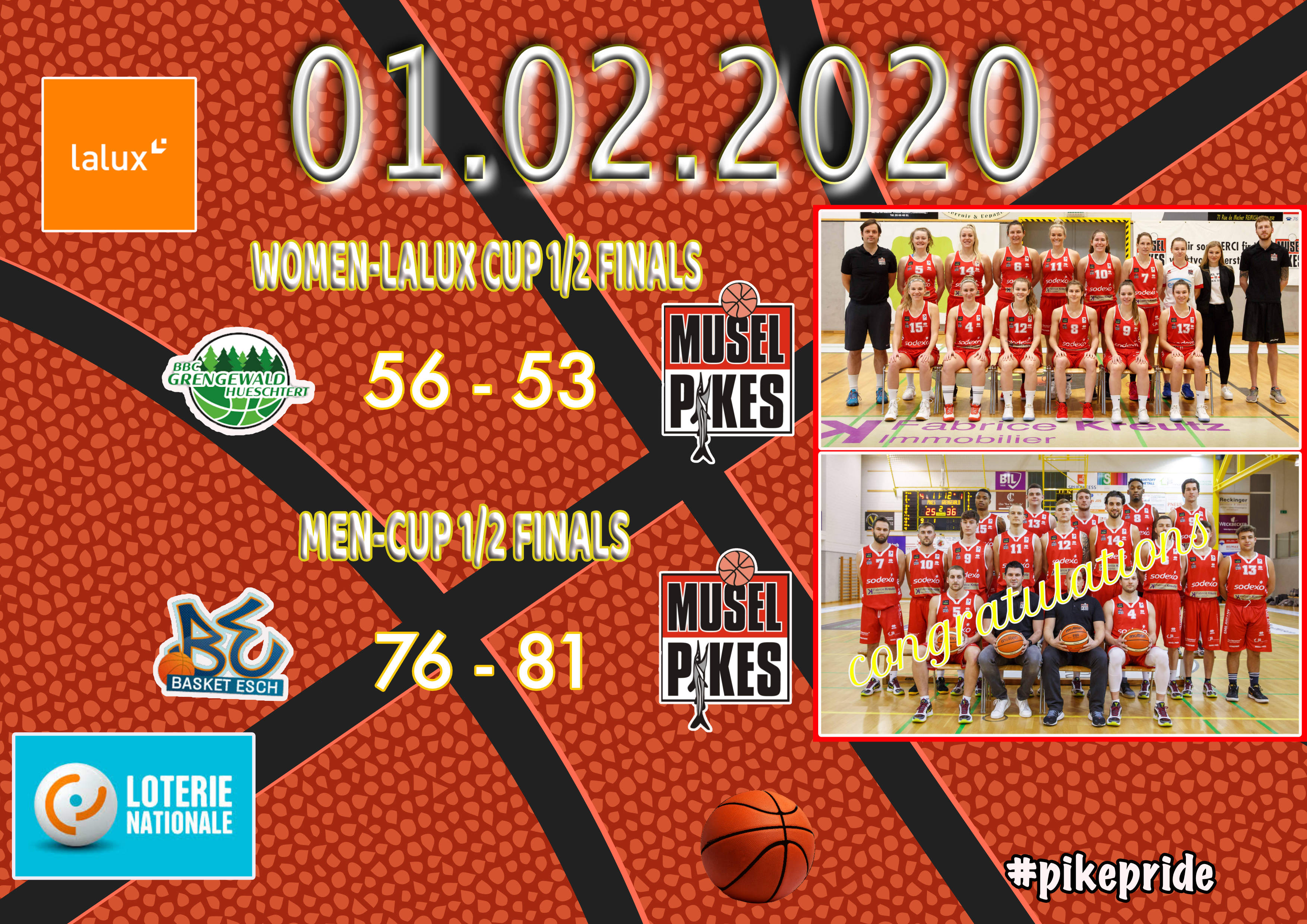 cup 1/2 finals results