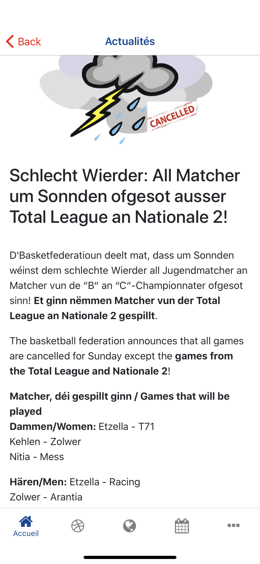 Matcher um Sonndeg weinst dem Wierder ofgesoot Matcher um Sonndeg weinst dem Wierder ofgesoot