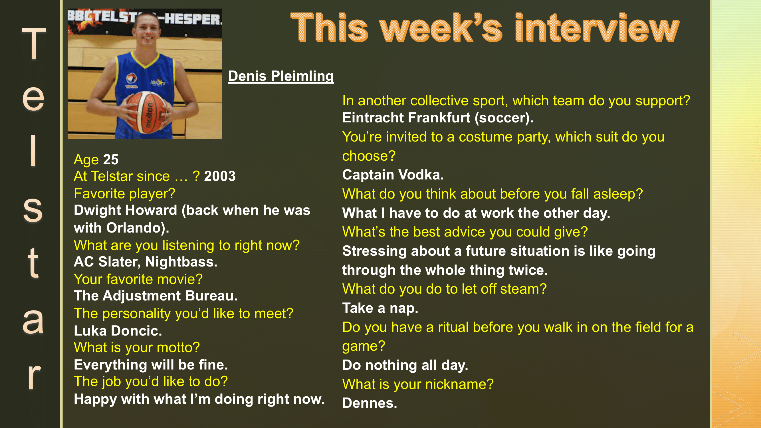 Interview of the Week #17