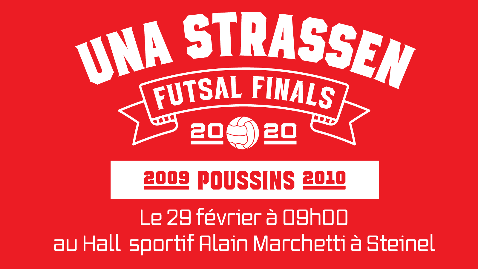 Ennerstetzt eis Poussins an der Final vum Fustal